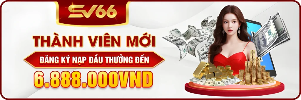 Sv66sv tặng thành viên mới nạp đầu 6.888k